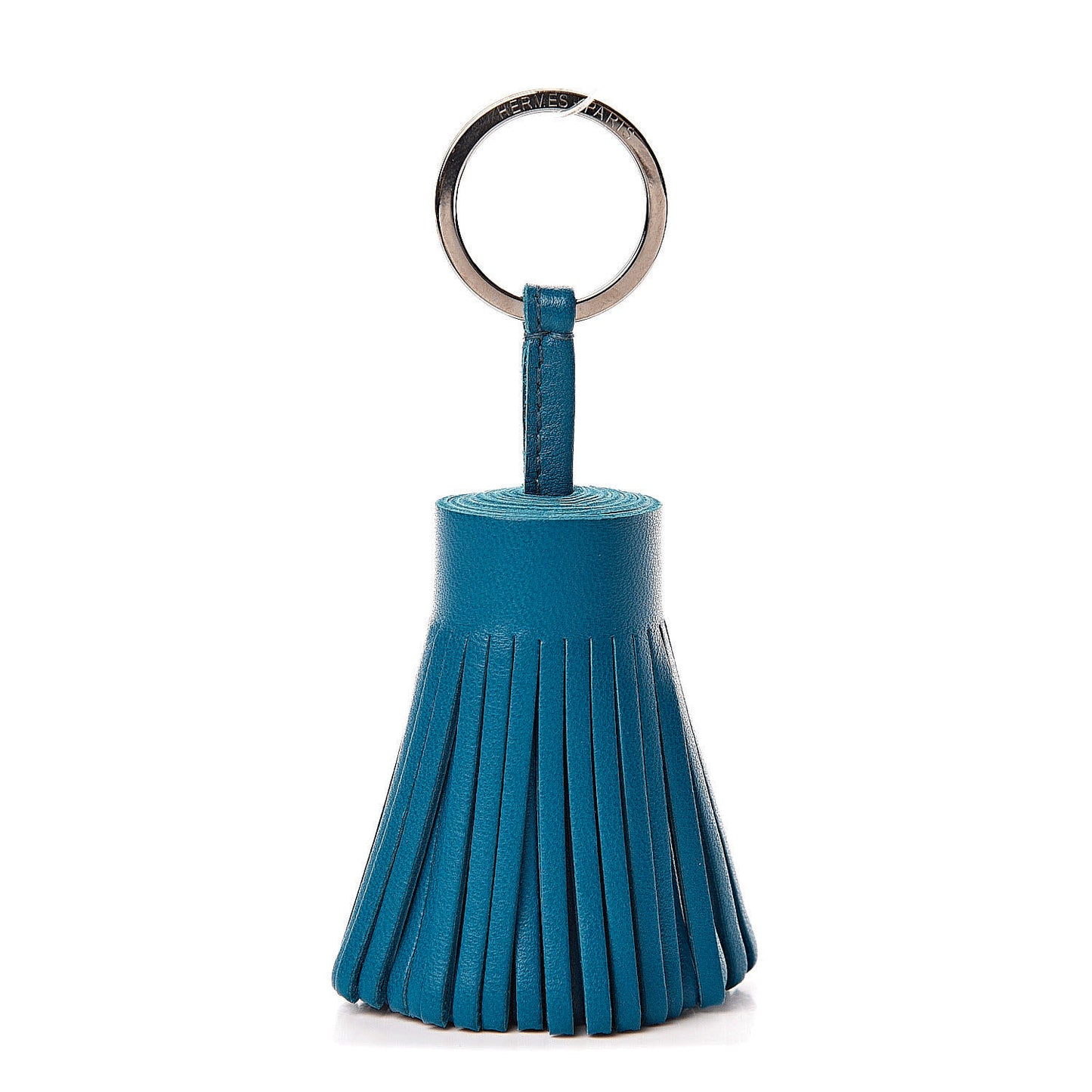 Lambskin Carmen Tassel Key Holder Bleu Izmir