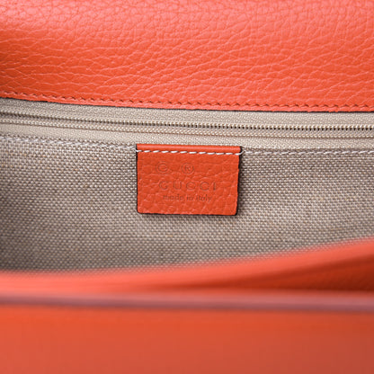 Gucci Dollar Calfskin Interlocking G Shoulder Bag Sun Orange 5 of 9