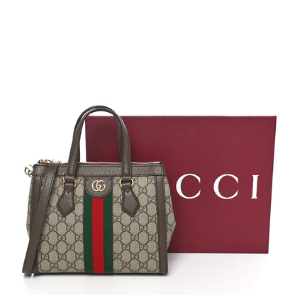 Gucci GG Supreme Monogram Small Ophidia Tote Bag Brown 11 of 11