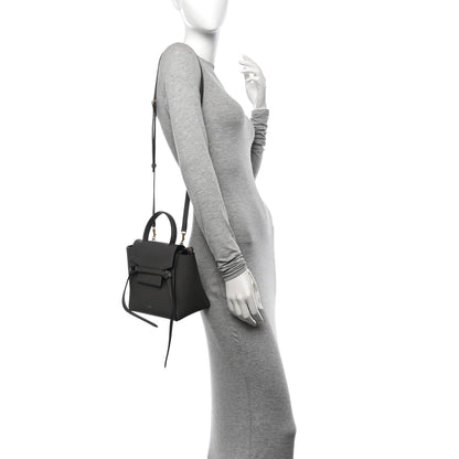 Celine Grained Calfskin Nano Belt Bag Grey 2 of 12