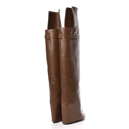 Givenchy Calfskin Shark Look Over The Knee Boots 37 Kaky 3 of 18