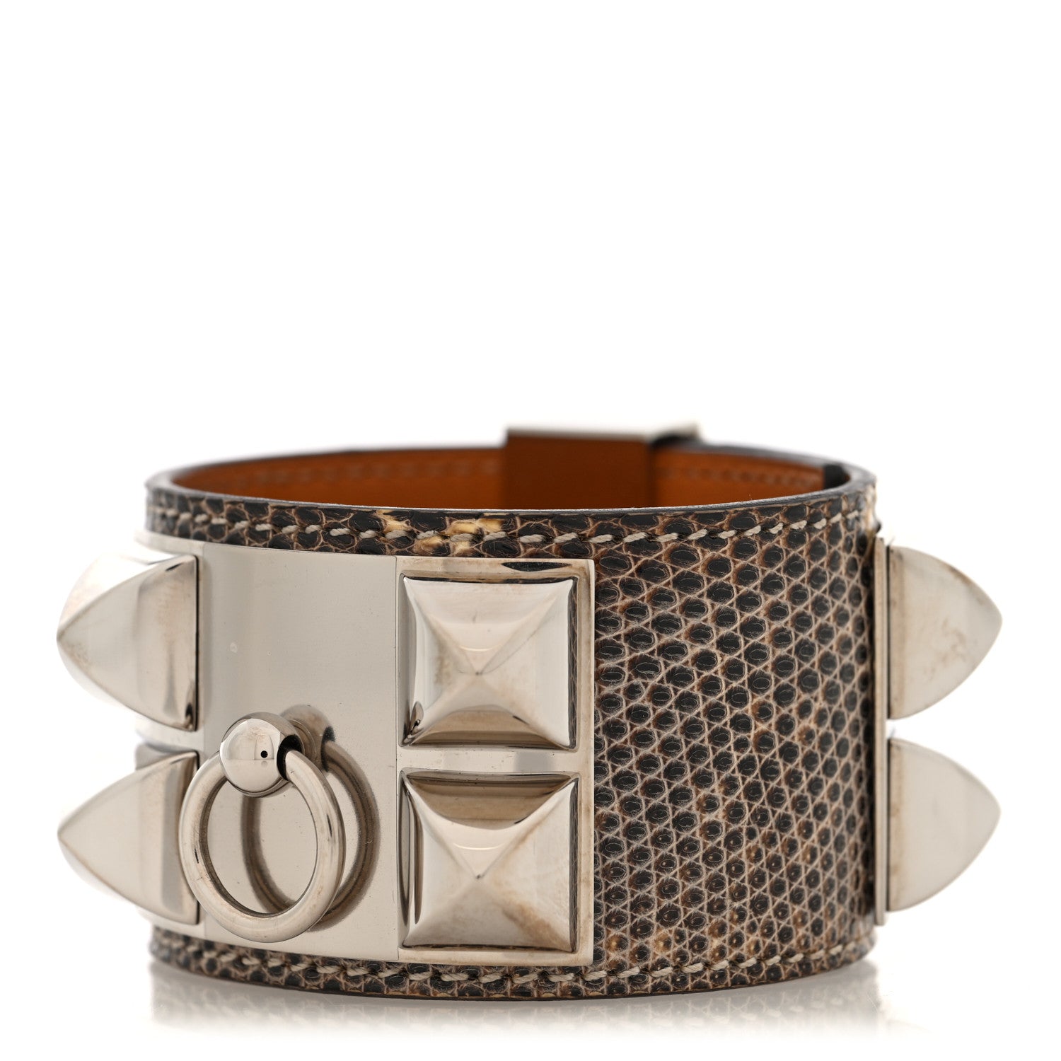 Hermes Lizard Collier de Chien CDC Bracelet S Ombre 1 of 4