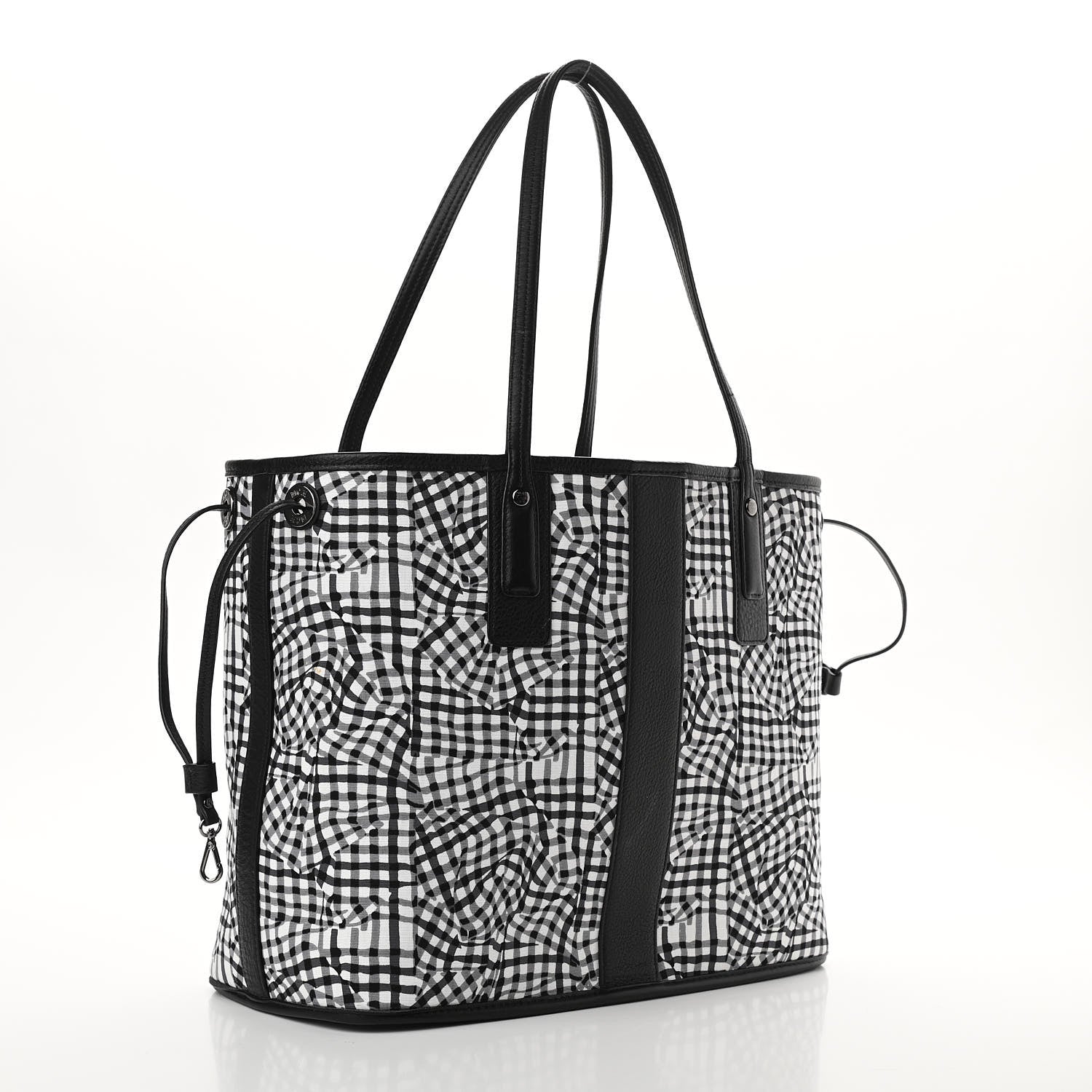 MCM Visetos Medium Liz Reversible Shopper Tote Black 11 of 18