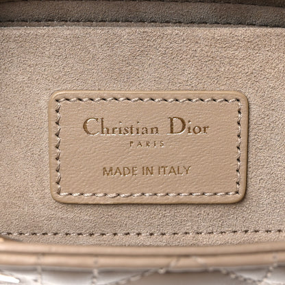 Christian Dior Lambskin Cannage Small Lady D-Joy Powder Beige 5 of 9