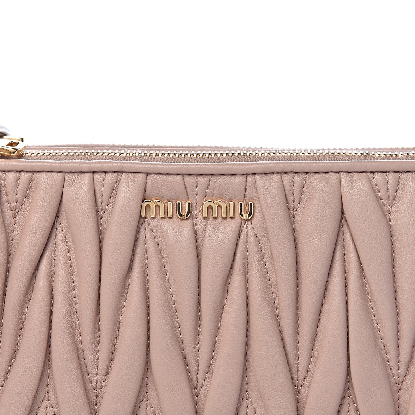 Nappa Matelasse Double Zip Crossbody Cammeo