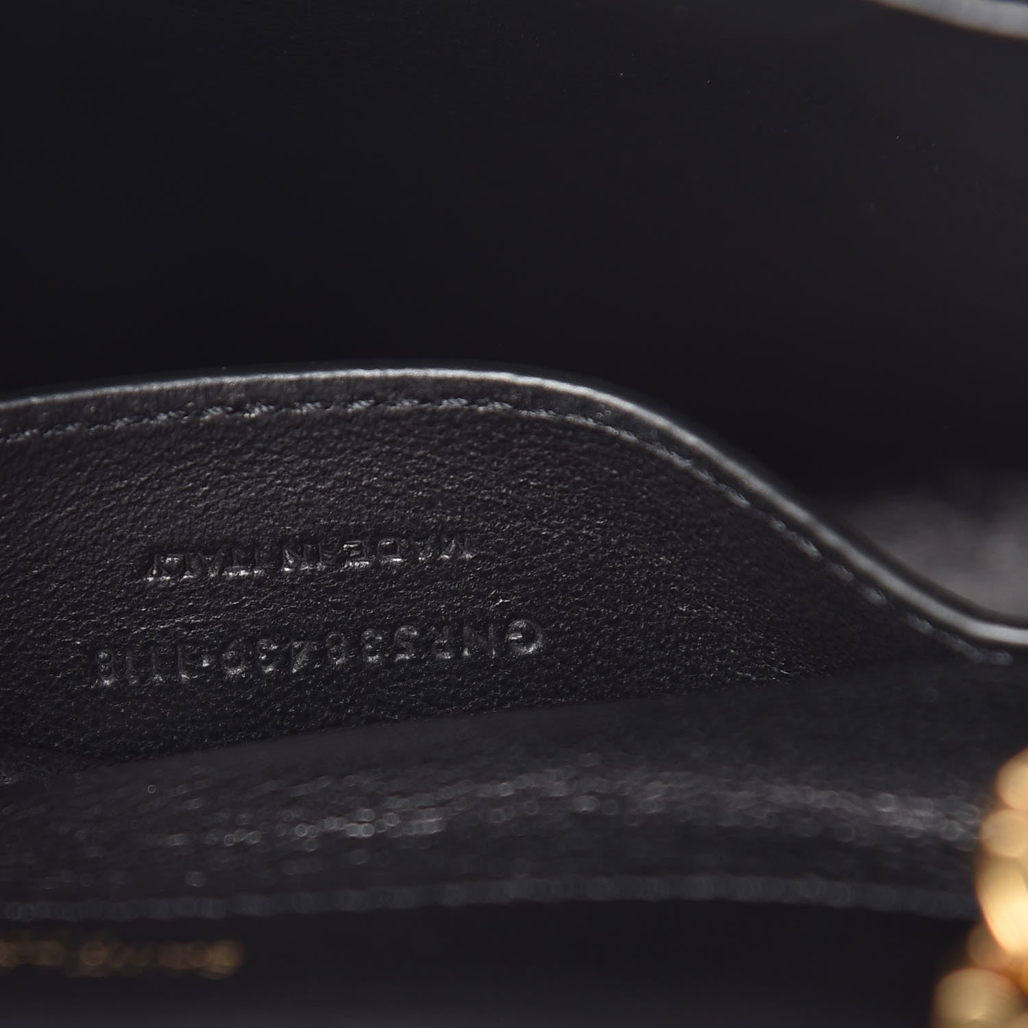 Saint Laurent Lambskin Matelasse Monogram Small Vicky Chain Bag Black 9 of 12