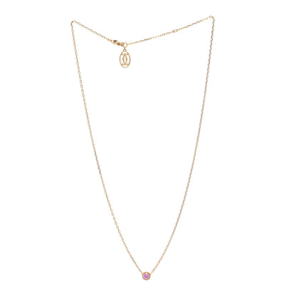 Cartier 18K Pink Gold Pink Sapphire D'Amour Pendant Necklace 5 of 5