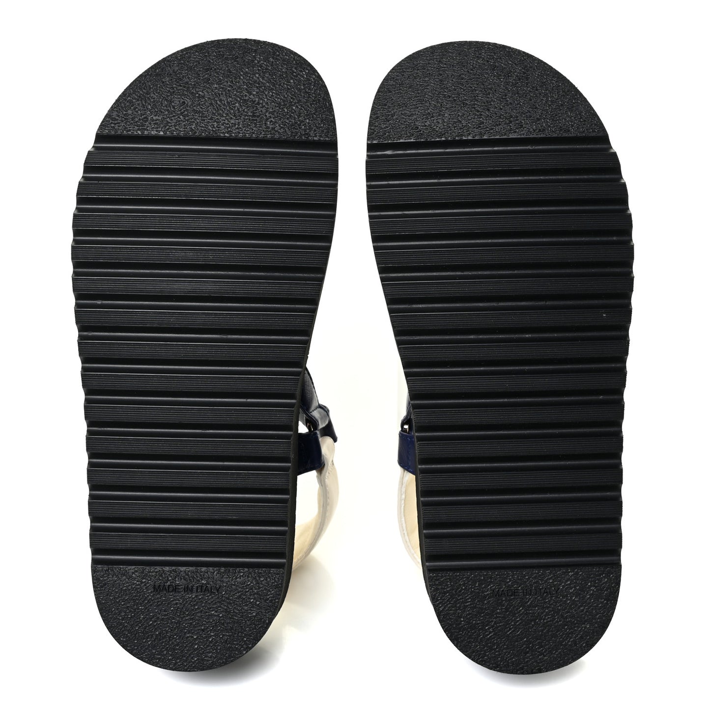 Lambskin Logo Platform Sandals 35.5 Red Black Ivory Navy Blue