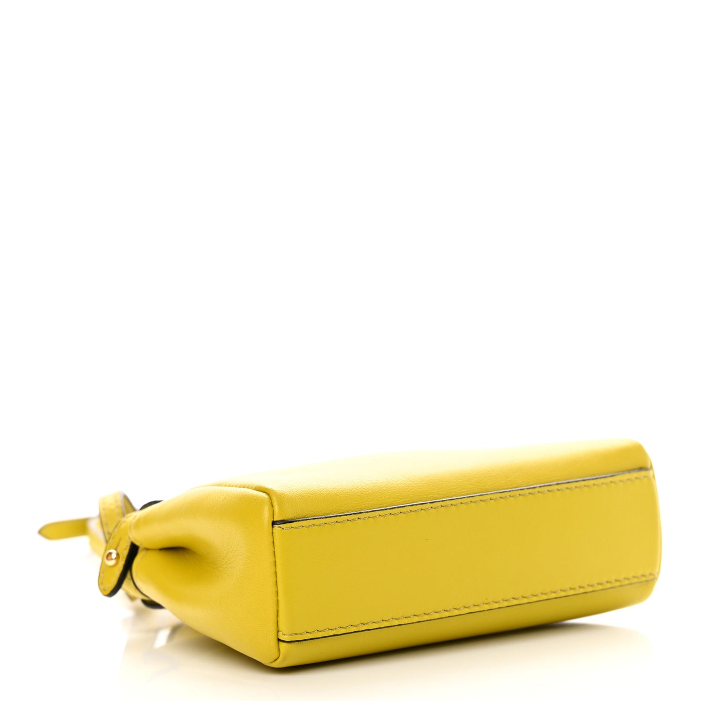 Shiny Nappa Micro Peekaboo Iconic Satchel Lime