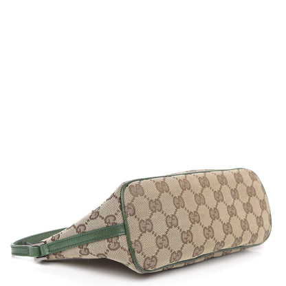 Gucci Monogram Web Boat Pochette Green 4 of 11