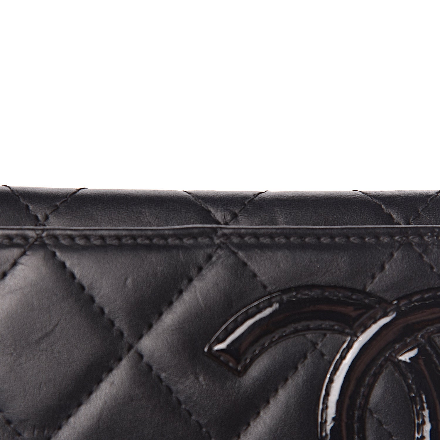 Chanel Calfskin Quilted Cambon Business Card Holder Black 12 of 14