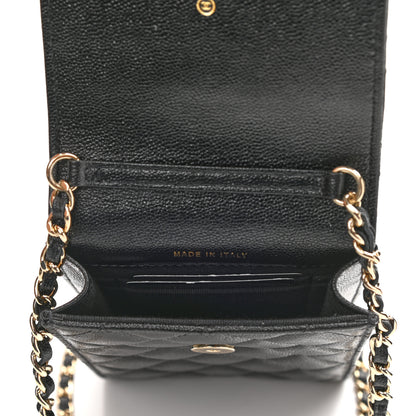 Chanel Caviar Quilted Classic Phone Holder Black 5 of 11