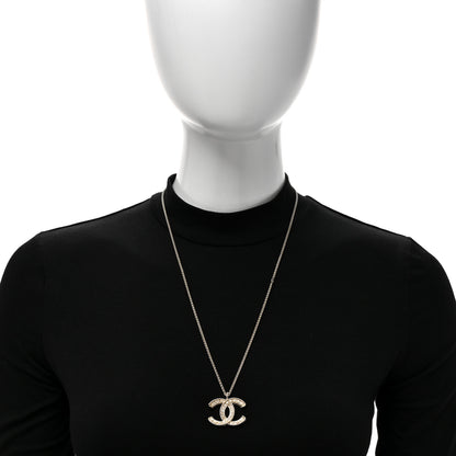 Chanel Pearl CC Pendant Necklace Gold 2 of 5