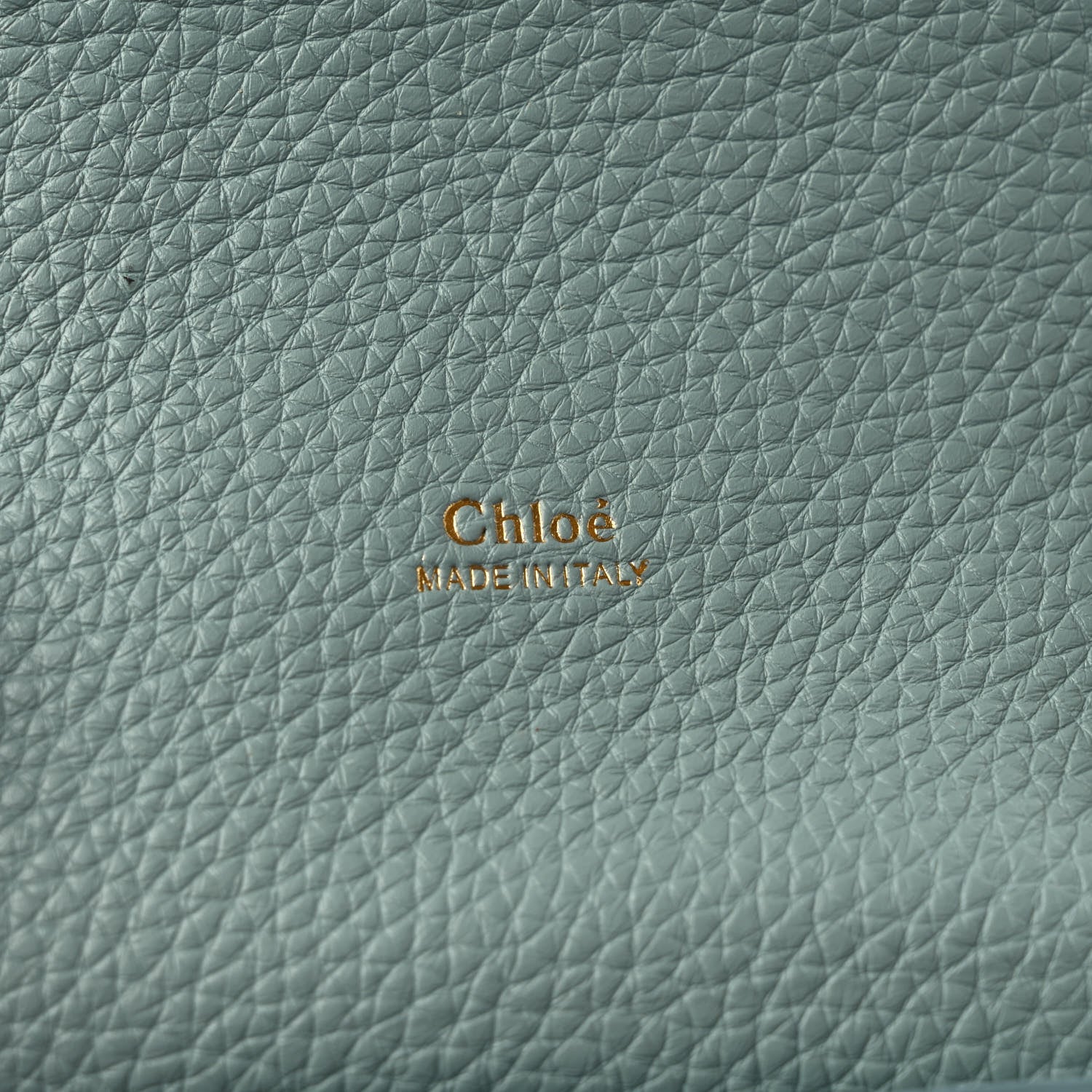 Chloe Shiny Grained Calfskin Small Aby Day Shoulder Bag Faded Blue 6 of 8