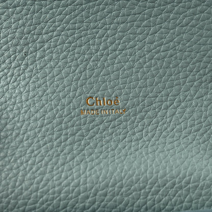 Chloe Shiny Grained Calfskin Small Aby Day Shoulder Bag Faded Blue 6 of 8