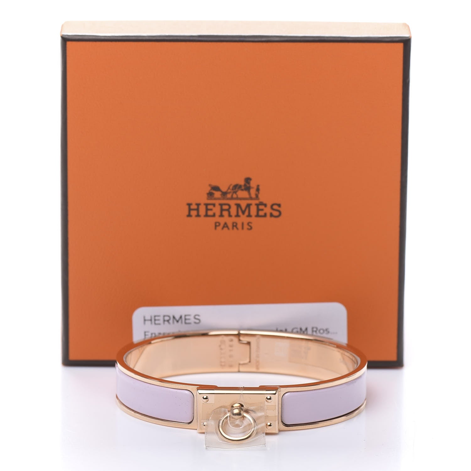 Hermes Enamel Clic Anneau Bracelet GM Rose Dragee 5 of 5