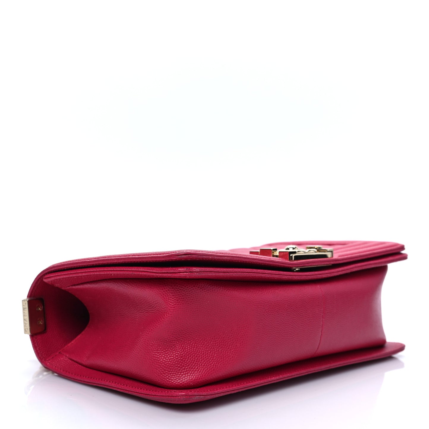 Caviar Quilted Medium Boy Flap Dark Pink