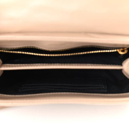 Saint Laurent Calfskin Y Quilted Monogram Toy Loulou Crossbody Bag Dark Beige 4 of 11