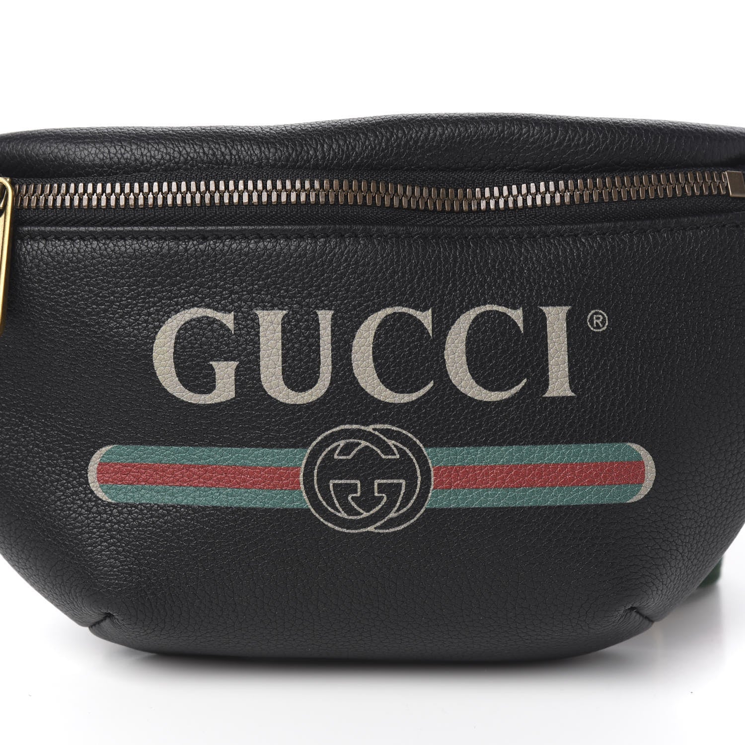 Gucci Grained Calfskin Small Logo Belt Bag Black 9 of 9
