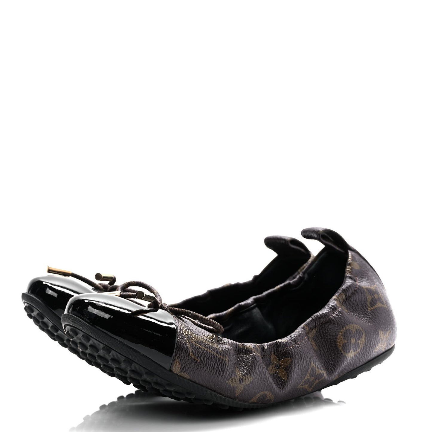 Monogram Flirty Ballerina Flats 37 Black