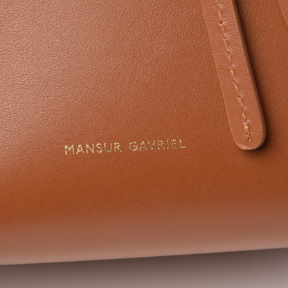 Mansur Gavriel Calfskin Mini Bucket Bag Saddle 6 of 12