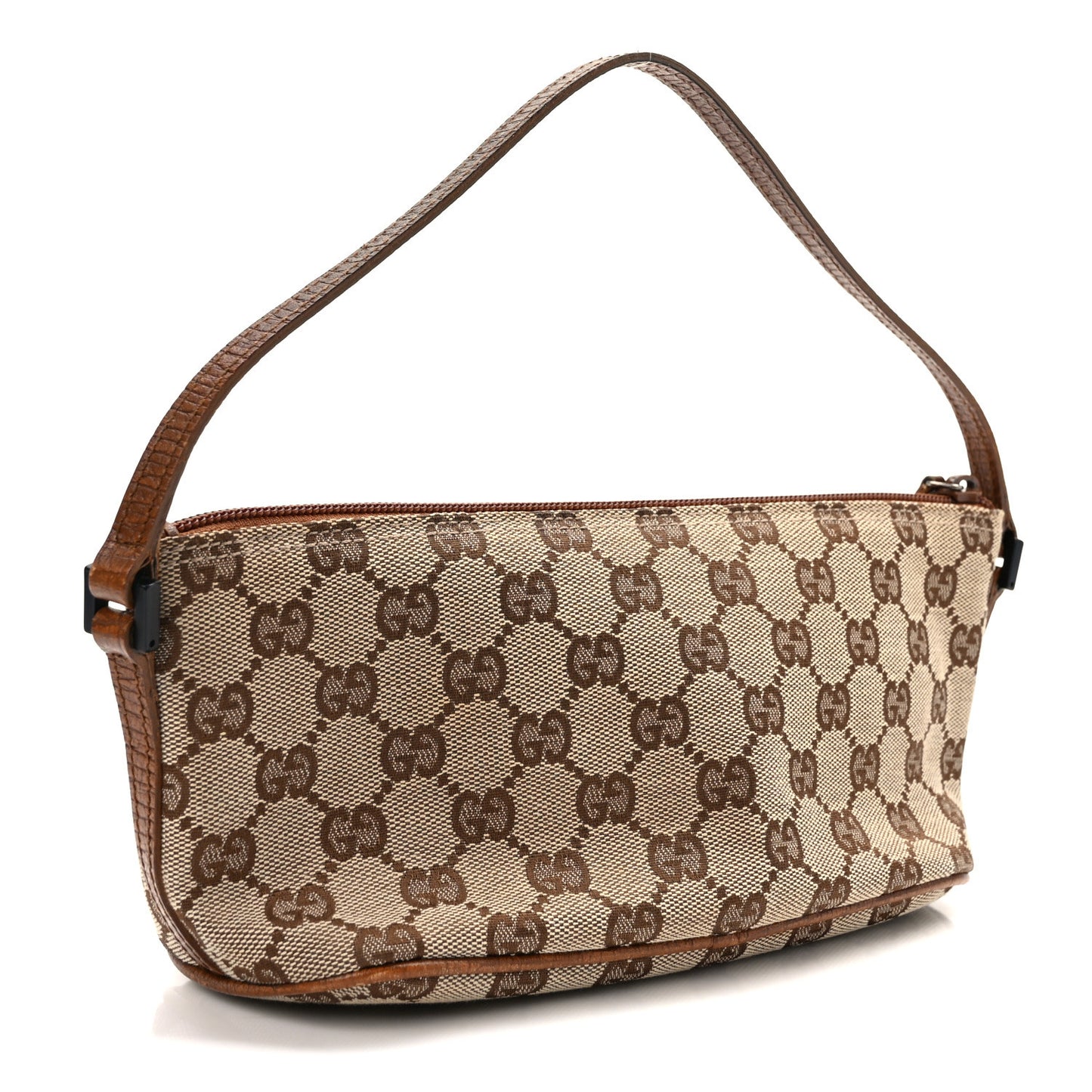 Monogram Web Boat Pochette Brown