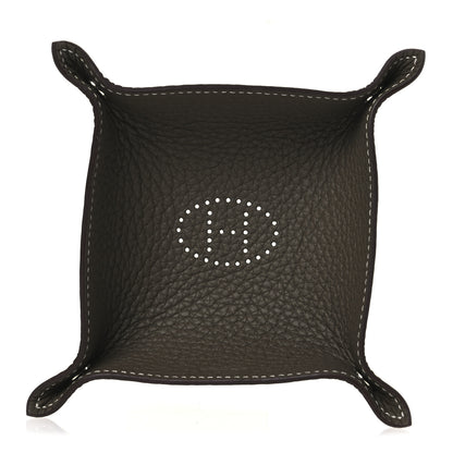 Hermes Taurillon Clemence Mini Mises et Relances Change Tray Etoupe 1 of 7