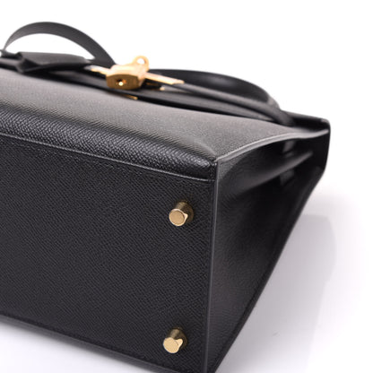 Hermes Epsom Kelly Sellier 28 Black 6 of 14