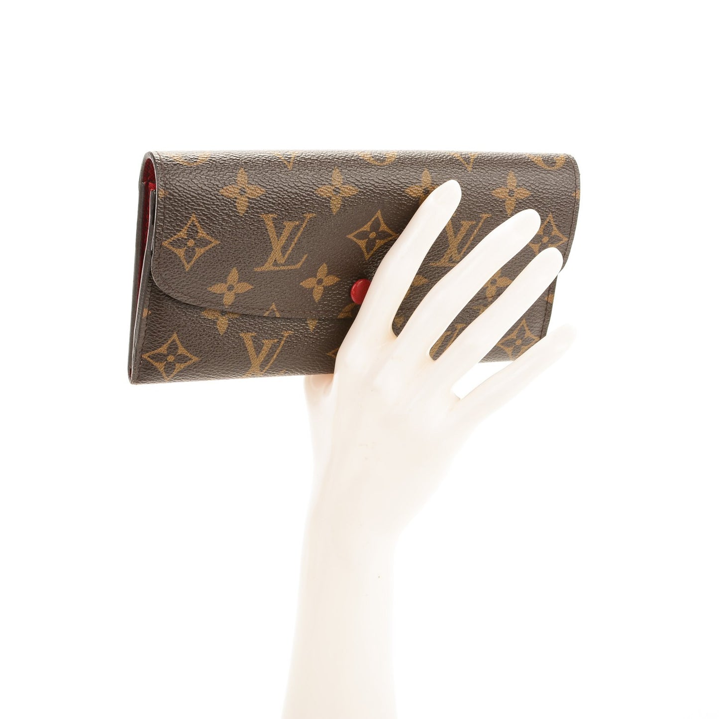 Monogram Emilie Wallet Red