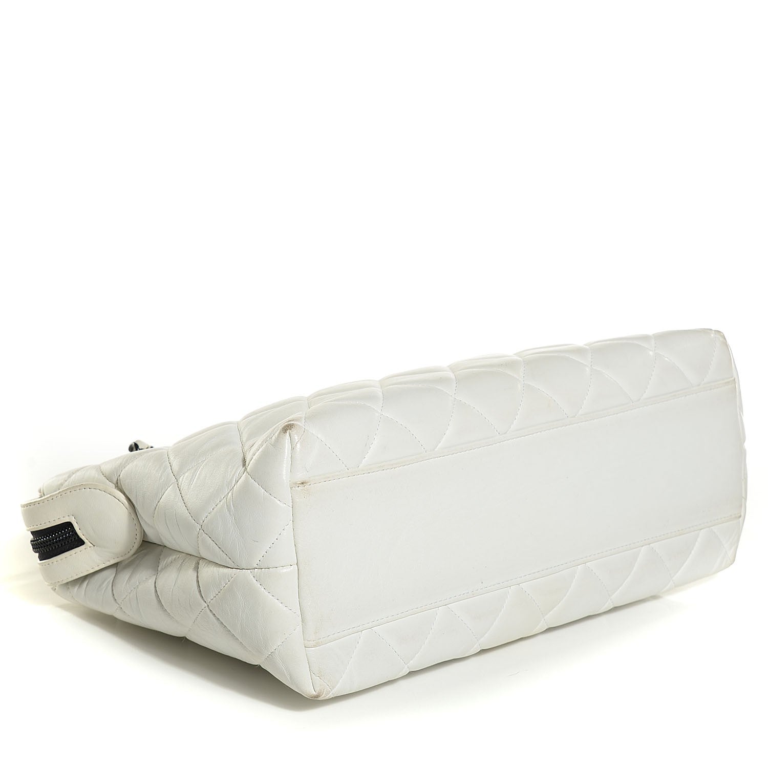 Chanel Lambskin Quilted Shoulder Bag White 4 of 9