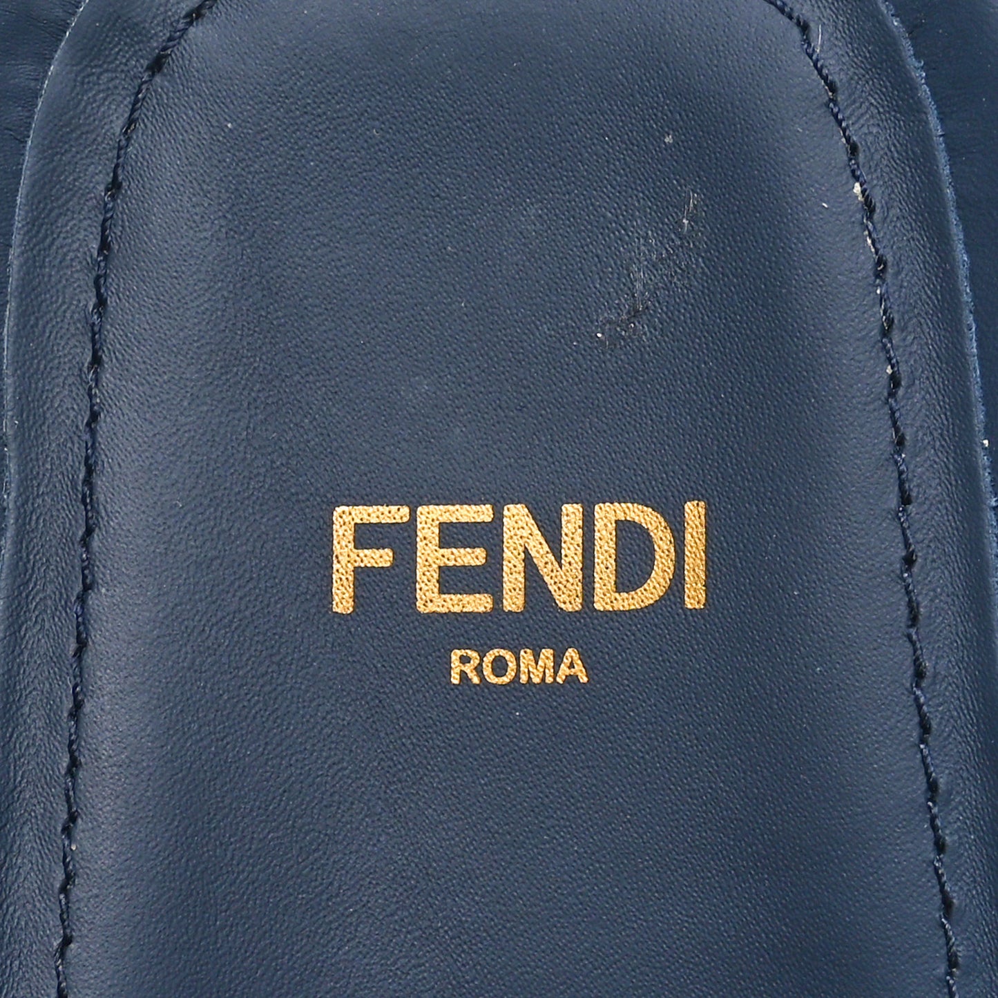 Velvet FF Fendi Feel Mules 36.5 Blue