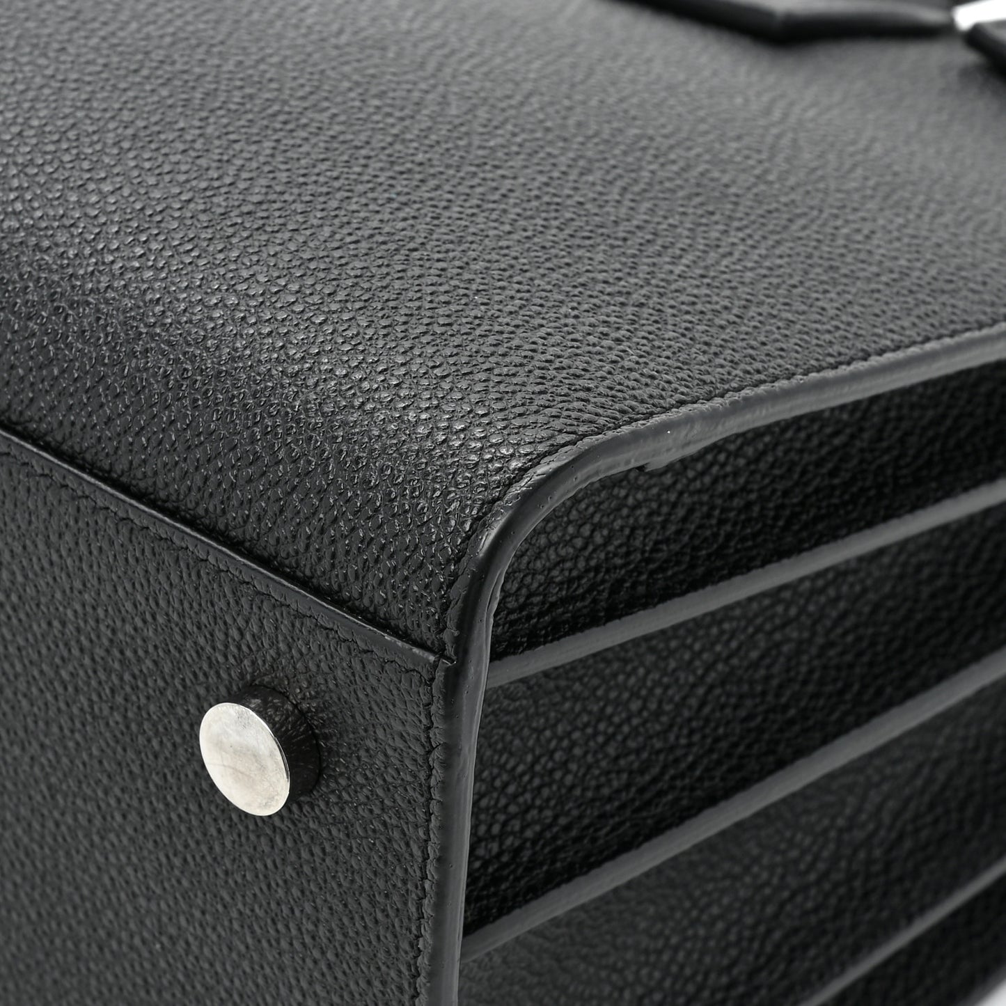 SAINT LAURENT Grained Calfskin Baby Sac De Jour Black