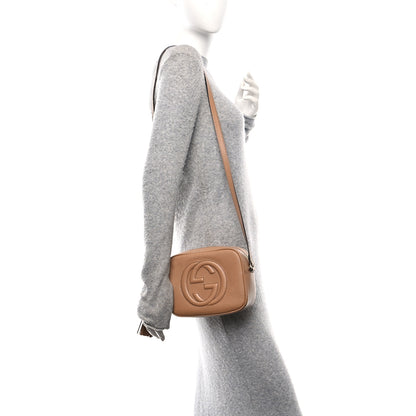 Gucci Pebbled Calfskin Small Soho Disco Bag Camelia 2 of 11