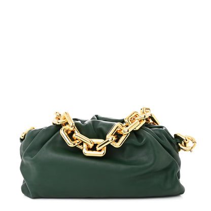 Bottega Veneta Calfskin The Pouch Chain Raintree 1 of 10