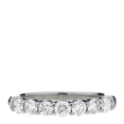 Tiffany Platinum Diamond .57ctw 3mm Half Circle Embrace Band Ring 48 4.5 1 of 6