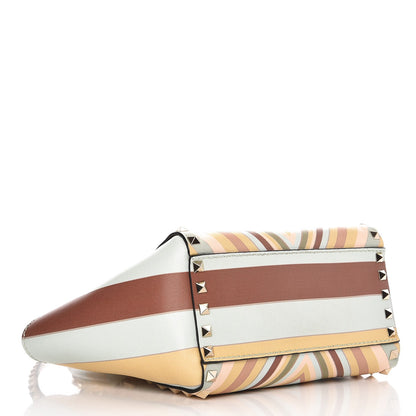 Valentino Garavani Vitello Native Couture 1975 Mini Rockstud Double Handle Tote Multicolor 4 of 6