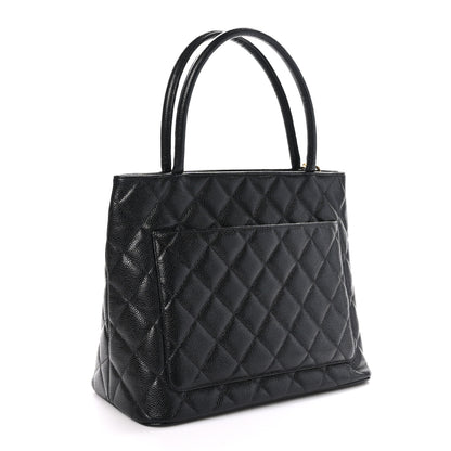 Chanel Caviar Quilted Medallion Tote Black 3 of 10