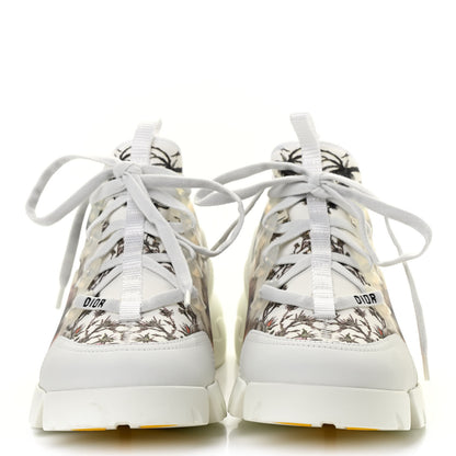 Christian Dior Neoprene Rubber Champetre Print Womens D-Connect Sneakers 36 White Multicolor 2 of 8