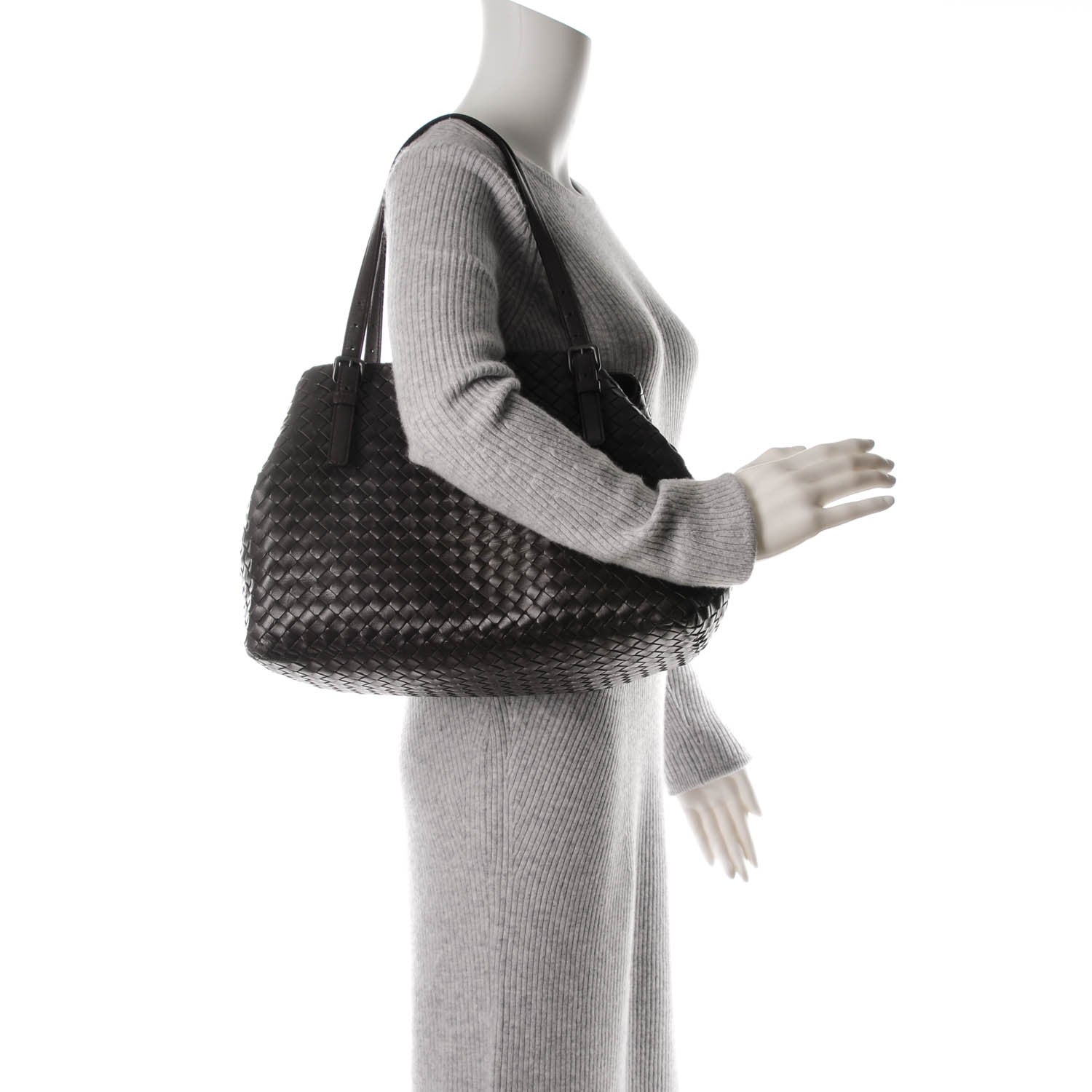 Bottega Veneta BOTTEGA VENETA Nappa Intrecciato Medium Seamless Tote Ebano 2 of 8