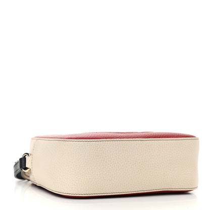 Gucci Dollar Calfskin Small Soho Disco Bag Hibiscus Red Mystic White Blue 4 of 11
