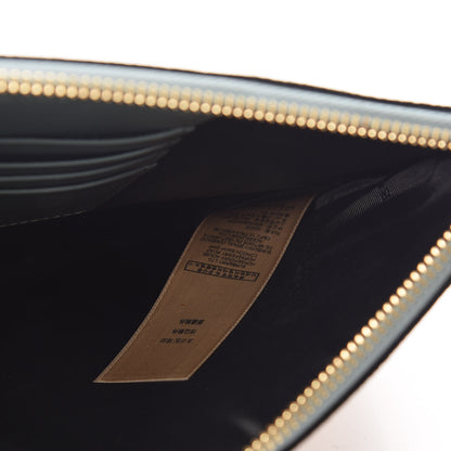Burberry Haymarket Check Peyton Crossbody Clutch Bag Eucalyptus 9 of 10