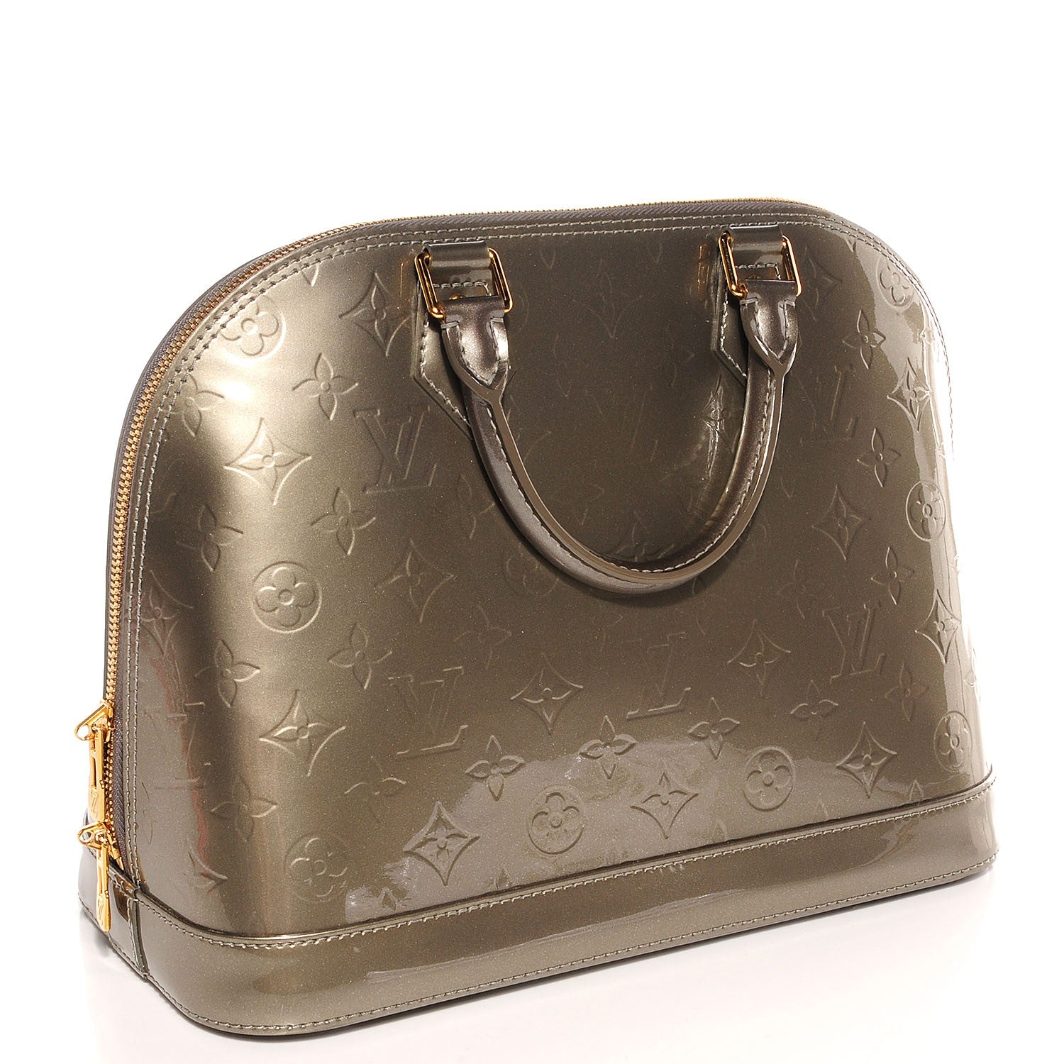 Louis Vuitton Vernis Alma PM Gris Art Deco 3 of 7