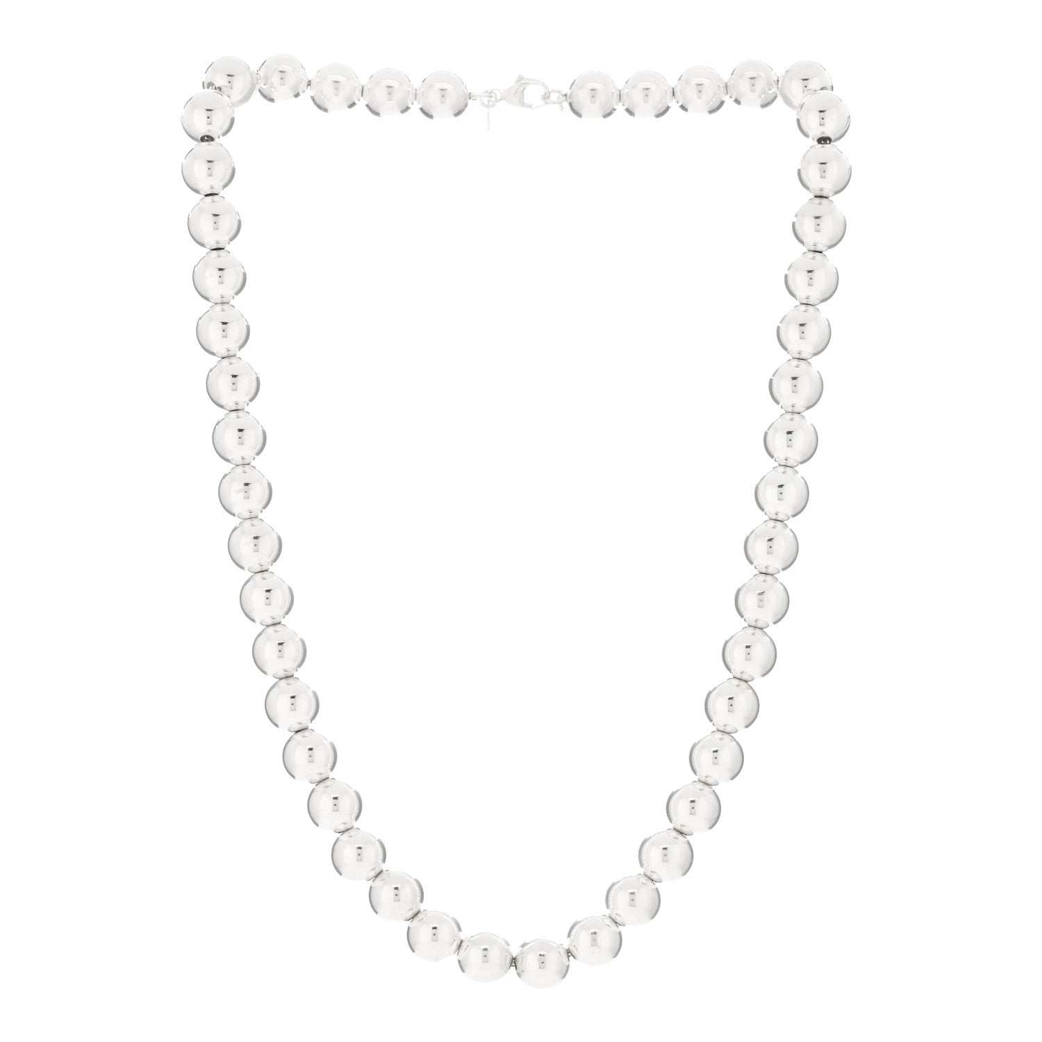 Tiffany Sterling Silver 10mm HardWear Ball Necklace 2 of 3