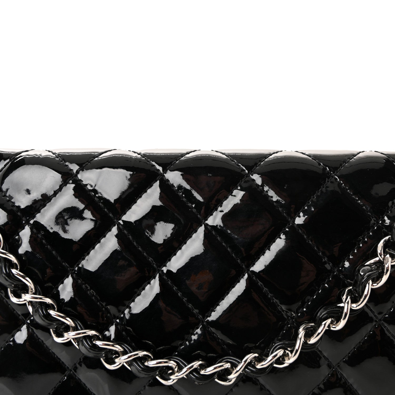 Chanel Patent Quilted Medium Single Flap Black 8 of 10