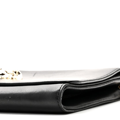 Versace Vitello Palazzo Medusa Evening Clutch Bag Black 9 of 9