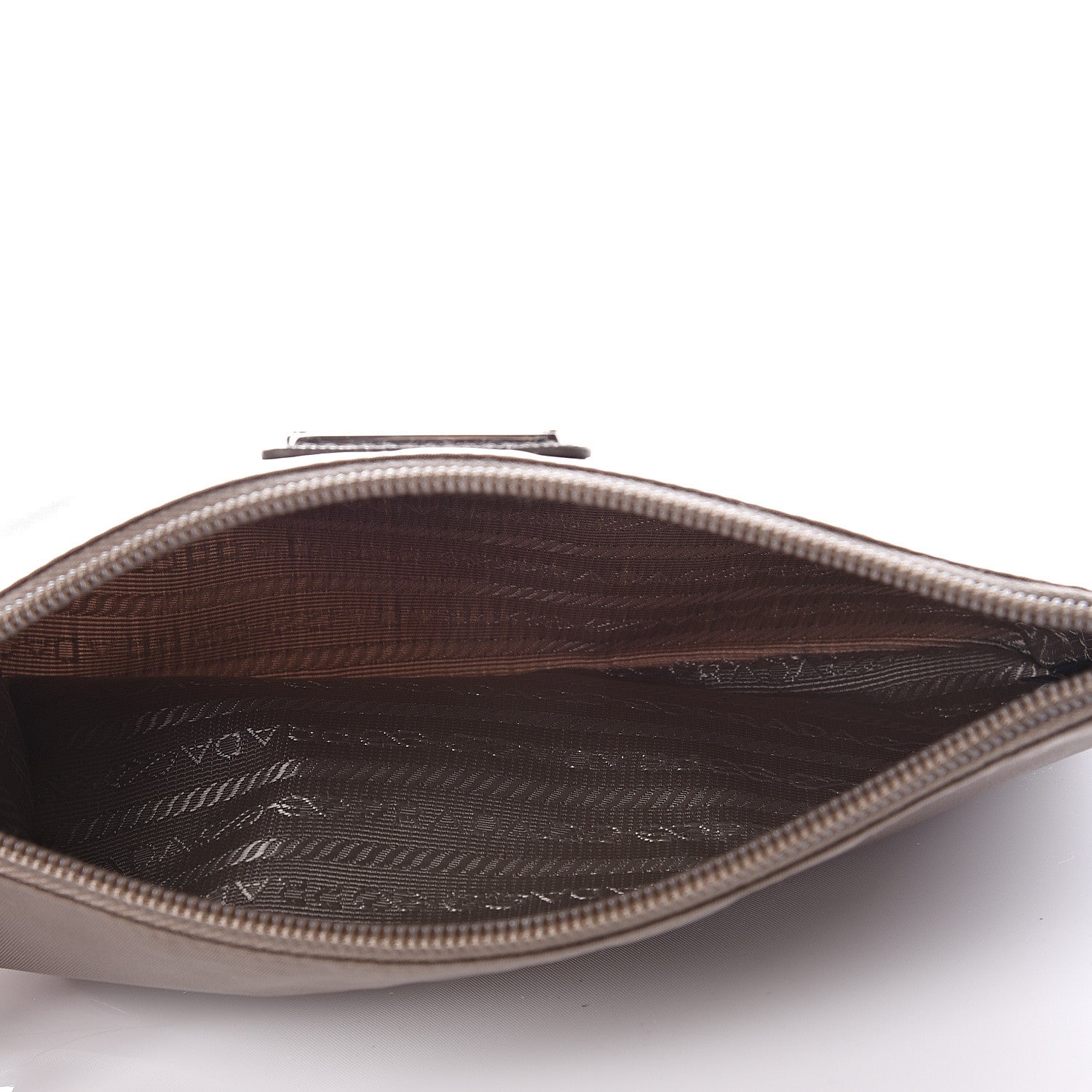Prada Tessuto Nylon Saffiano Wristlet Argilla 4 of 9