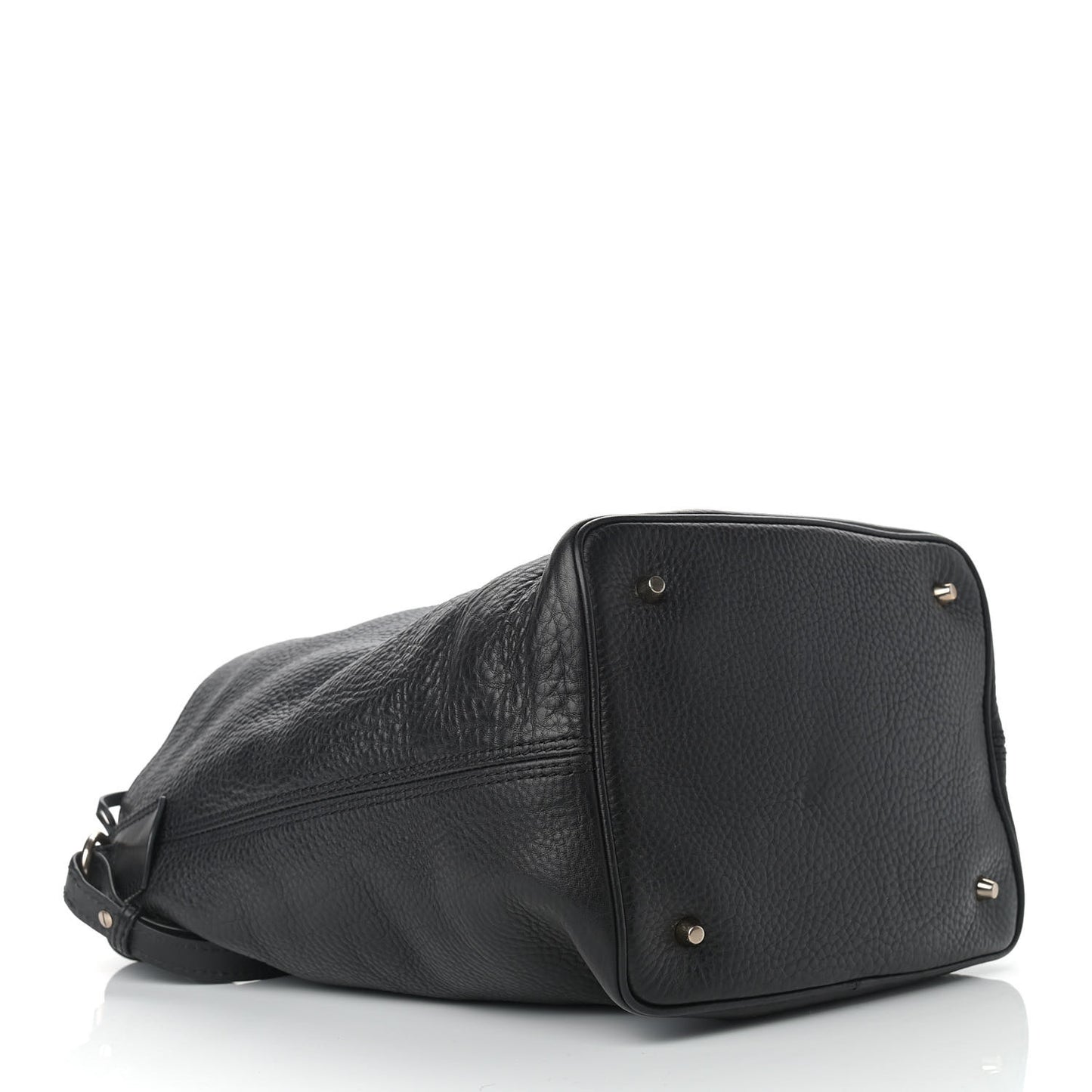 Grainy Calfskin Medium Susanna Hobo Black