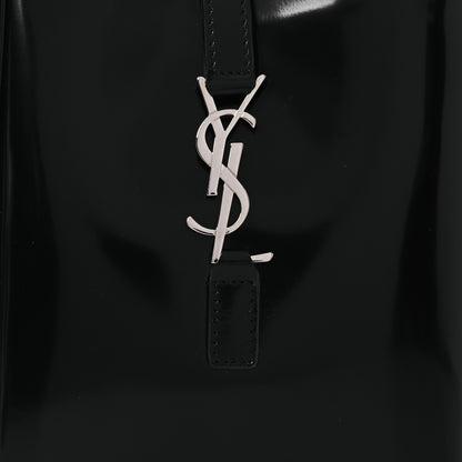 Saint Laurent Patent Calfskin Mini Le 5 A 7 Vertical Hobo Black 8 of 11