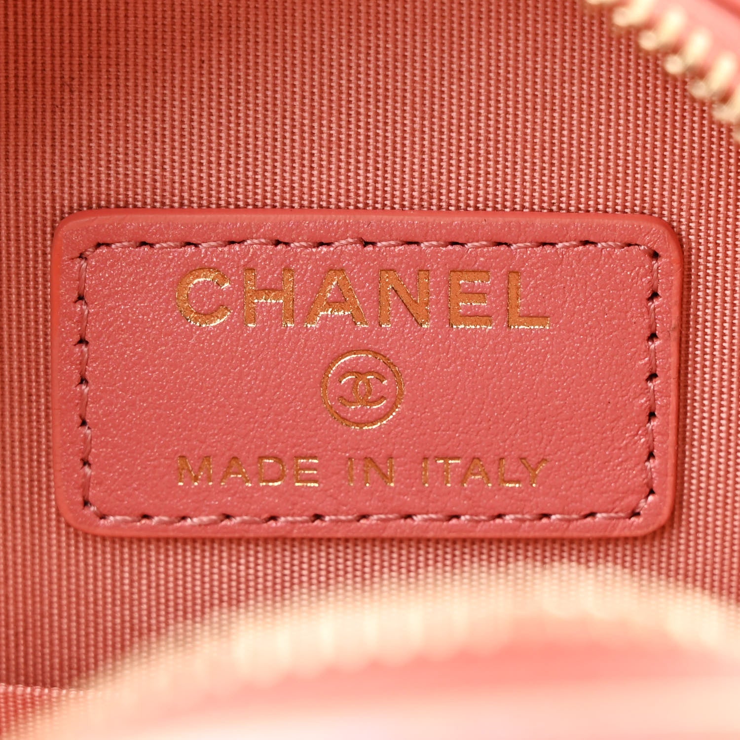 Chanel Iridescent Calfskin Quilted Chanel 19 Round Clutch With Chain Pink 6 of 10