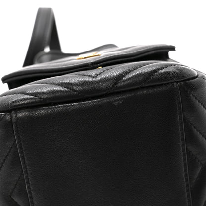 Saint Laurent Lambskin Matelasse Monogram Joe Nano Bucket Bag Black 10 of 13